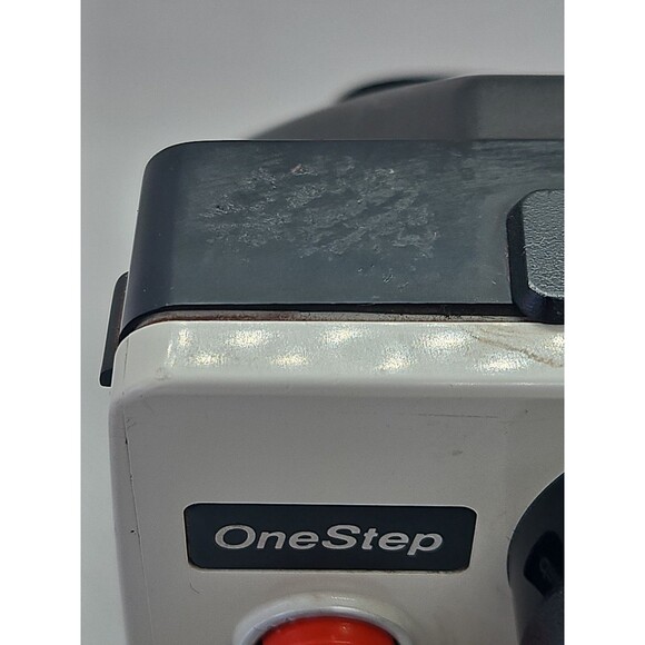 Vintage Polaroid SX-70 OneStep White Rainbow Stripe Land Camera (Untested) - Picture 7 of 16